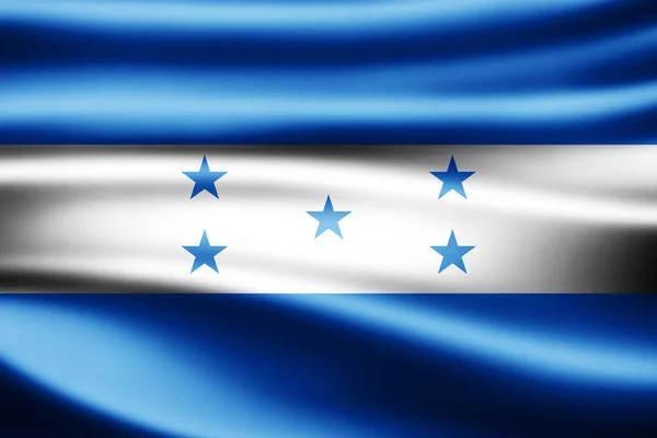 Vlag Van Honduras Met Kopie Ruimte Voor Tekst Illustratie — Stockfoto
