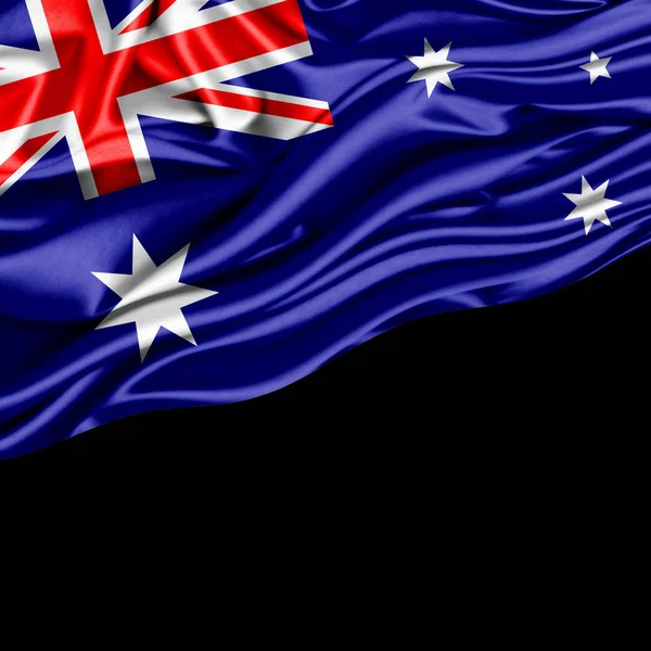 Bandera Australia Con Espacio Copia Para Texto Ilustración —  Fotos de Stock