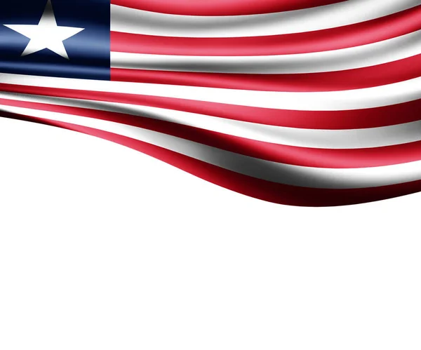 Másol Szöveg Illusztráció Helyet Libéria Zászlaja — Stock Fotó