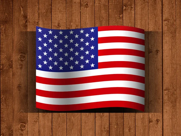Bendera Amerika Serikat Dengan Ruang Fotokopi Untuk Teks Anda Ilustrasi — Stok Foto