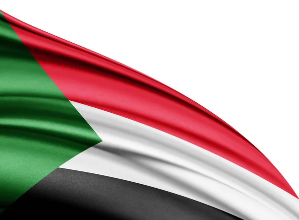 Flaggan Sudan Med Kopia Utrymme För Din Text Illustration — Stockfoto