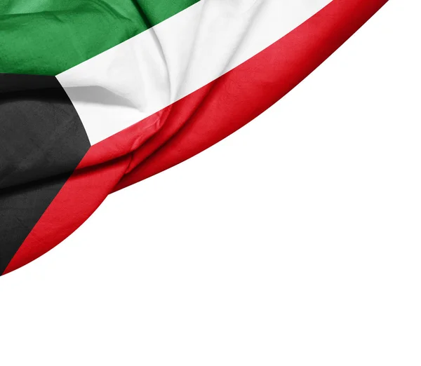 Flagge Von Kuwait Mit Kopierplatz Für Ihren Text Illustration — Stockfoto