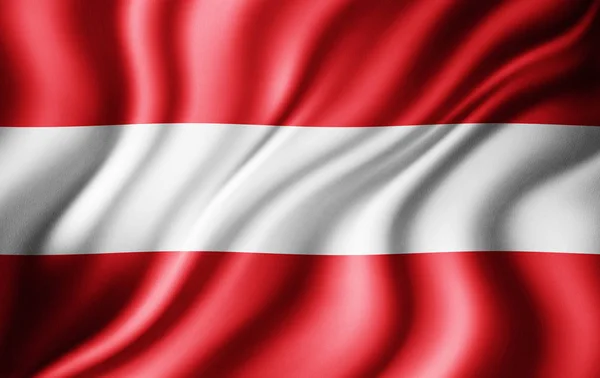 Rakouská Vlajka Kopií Prostor Pro Ilustraci Textu — Stock fotografie