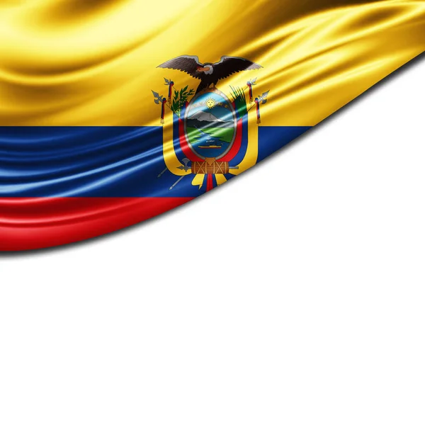 Σημαία Του Ισημερινού Αντίγραφο Χώρο Για Κείμενο Απεικόνιση — Φωτογραφία Αρχείου