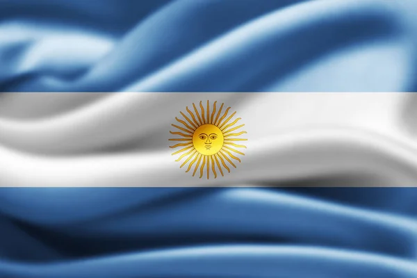 Bandeira Argentina Com Espaço Cópia Para Seu Texto Ilustração — Fotografia de Stock