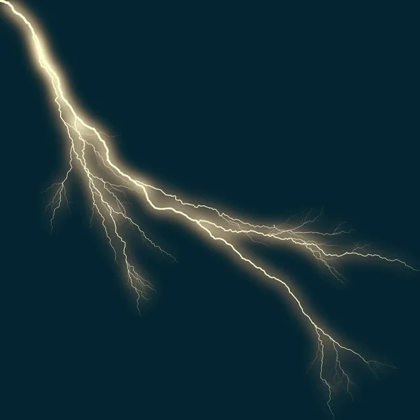 Lightning Siluett Himmel Bakgrund — Stockfoto