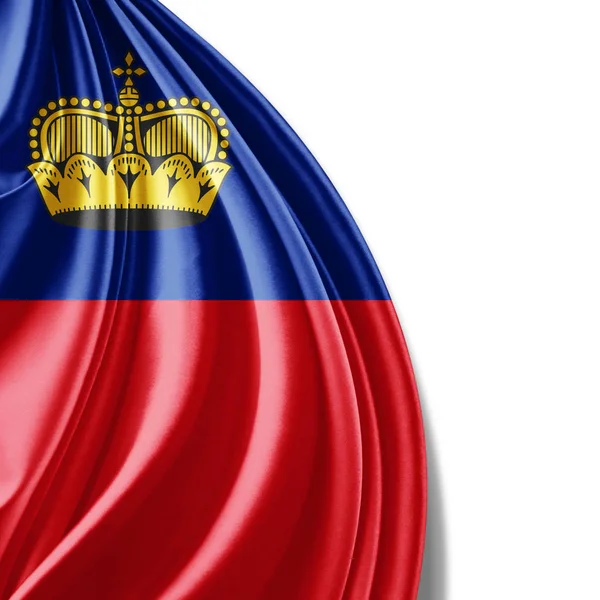 Másol Szöveg Illusztráció Helyet Liechtenstein Zászlaja — Stock Fotó