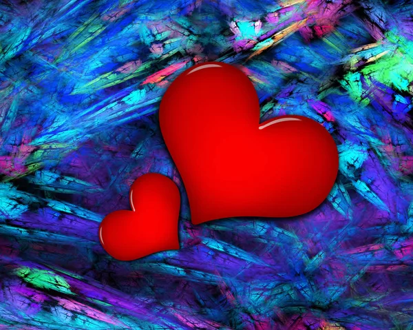 Hearts Valentine Day Background Texture — Stock Photo, Image