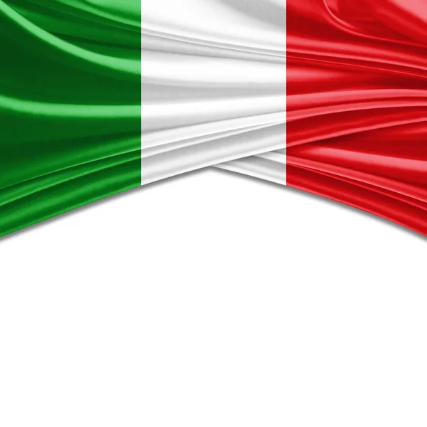 テキスト イラストのコピー スペースを持つイタリアの旗 — ストック写真