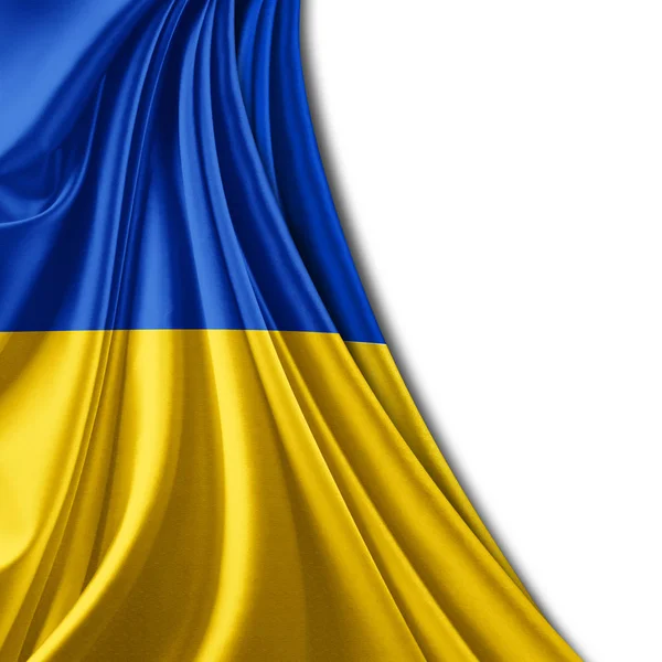 Flagga Ukraina Med Kopia Utrymme För Din Text Illustration — Stockfoto