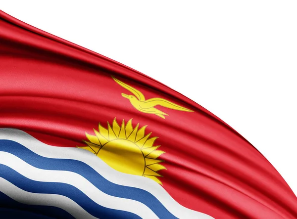 Bandeira Kiribati Com Espaço Cópia Para Seu Texto Ilustração — Fotografia de Stock