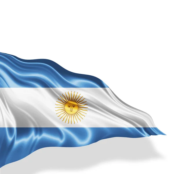 テキスト イラストのコピー スペースを持つアルゼンチンの旗 — ストック写真