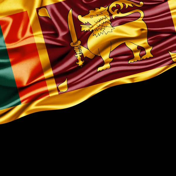 Bandeira Sri Lanka Com Espaço Cópia Para Seu Texto Ilustração — Fotografia de Stock