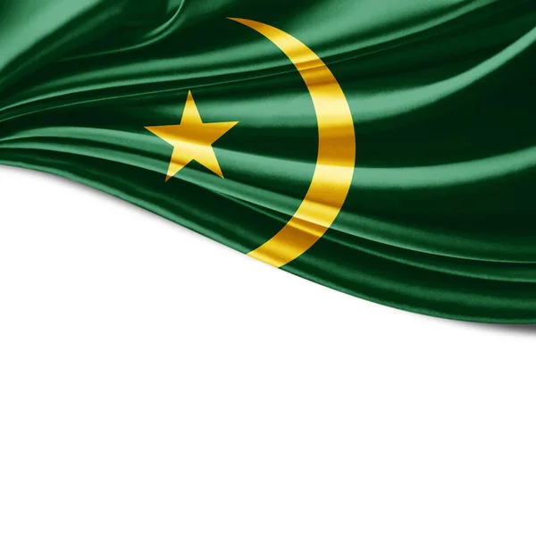 Másol Szöveg Illusztráció Helyet Mauritánia Zászlaja — Stock Fotó