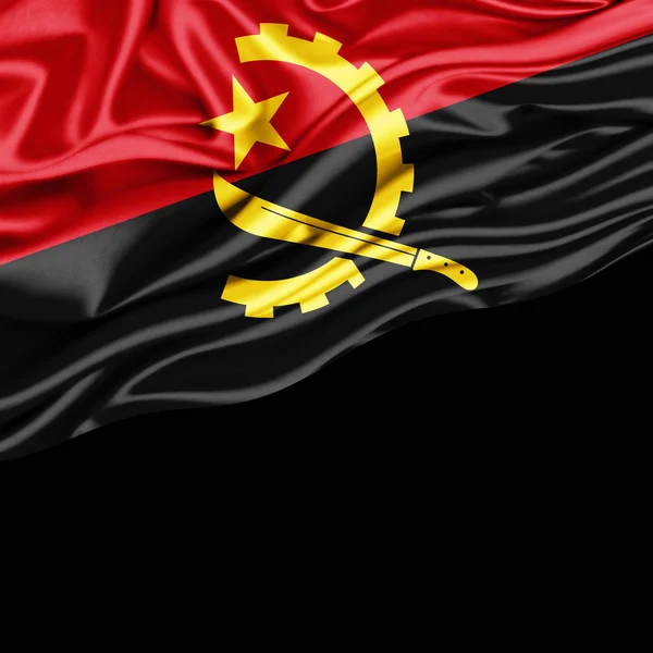 Drapeau Angola Avec Espace Copie Pour Votre Texte Illustration — Photo