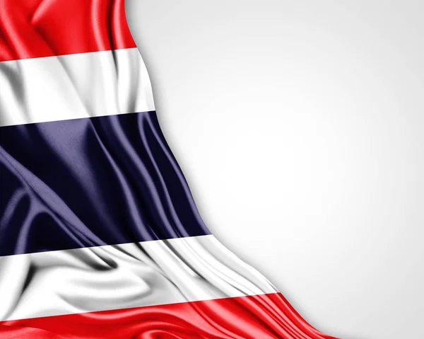 Flag Thailand Copy Space Your Text White Background Illustration — стокове фото