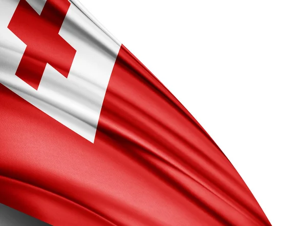 Bandiera Tonga Con Spazio Copia Del Testo Illustrazione — Foto Stock