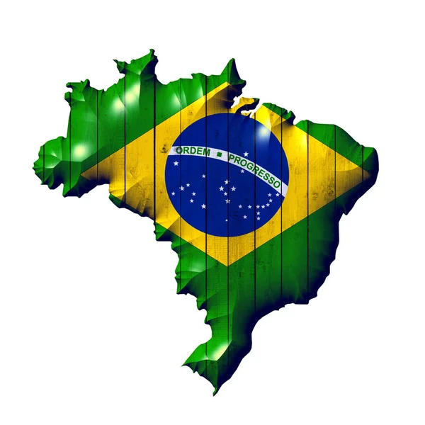 Brazil Flag Copy Space Your Text Images — Stock Photo, Image