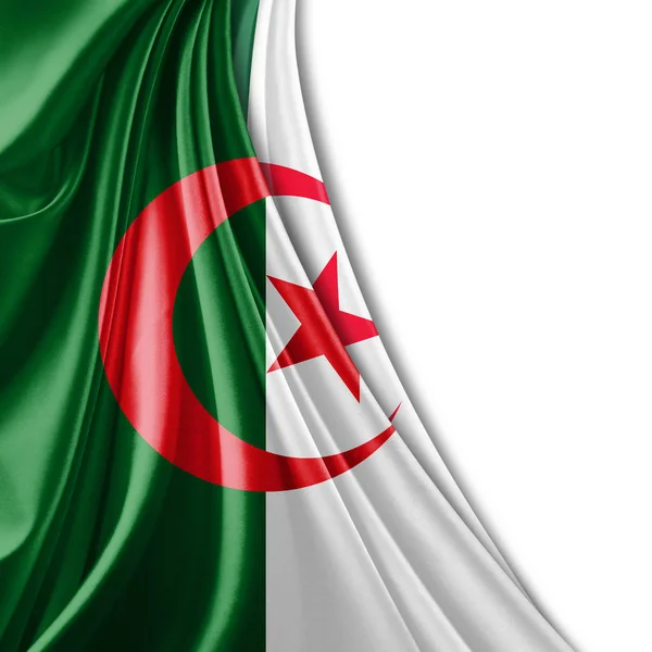 Флаг Алжира Копировальным Пространством Текста Иллюстрация — стоковое фото