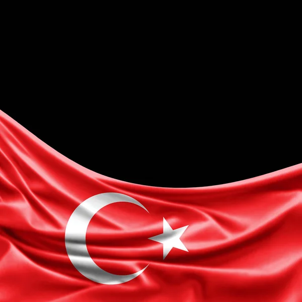 Flagge Der Türkei Mit Kopierplatz Für Ihren Text Illustration — Stockfoto