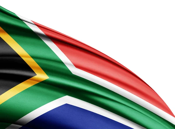 Másol Szöveg Illusztráció Helyet Dél Afrikai Köztársaság Zászlaja — Stock Fotó