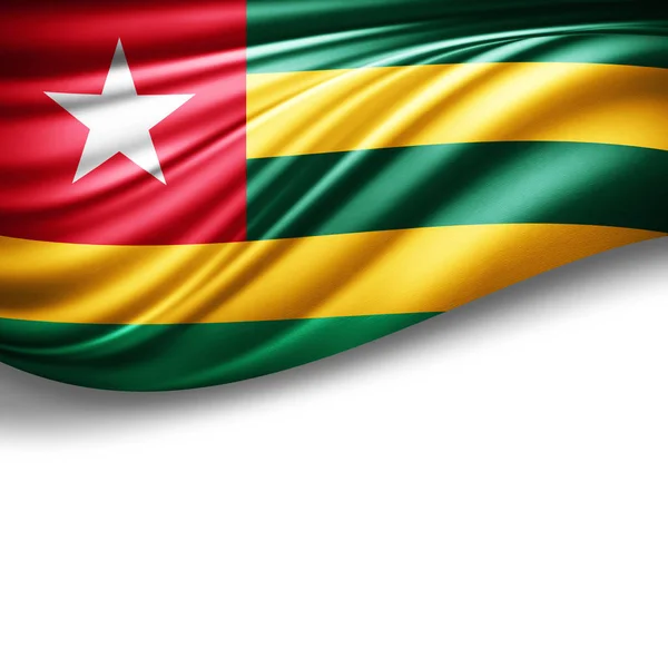 Vlag Van Togo Met Kopie Ruimte Voor Tekst Illustratie — Stockfoto