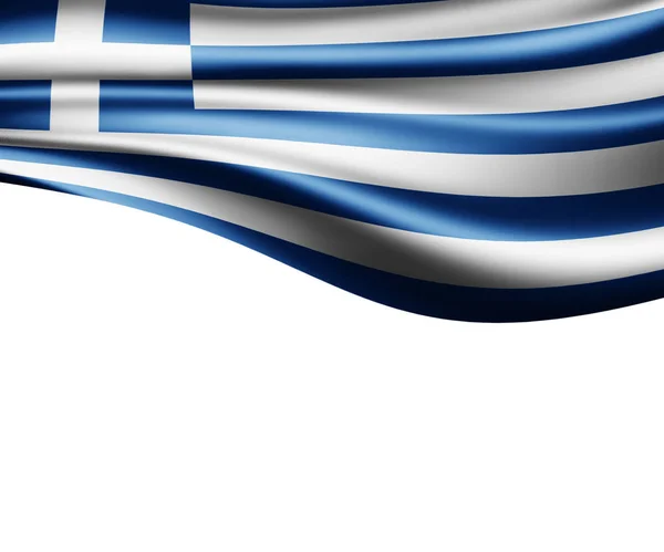 Σημαία Της Ελλάδας Αντίγραφο Χώρο Για Κείμενο Απεικόνιση — Φωτογραφία Αρχείου