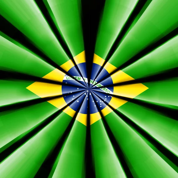 Bandeira Brasil Fundo Abstrato Ilustração — Fotografia de Stock