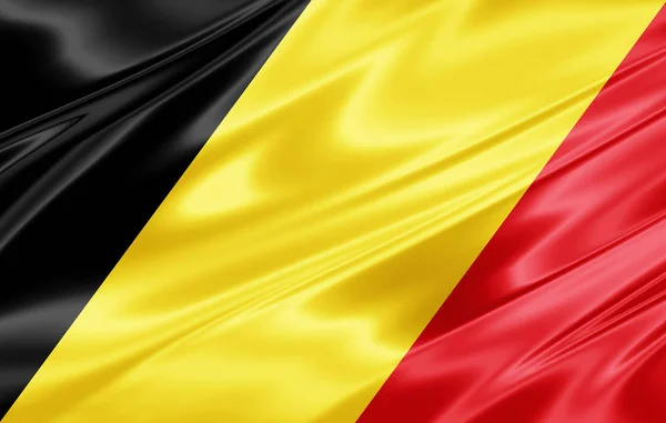 Flagge Belgiens Mit Kopierplatz Für Ihren Text Illustration — Stockfoto