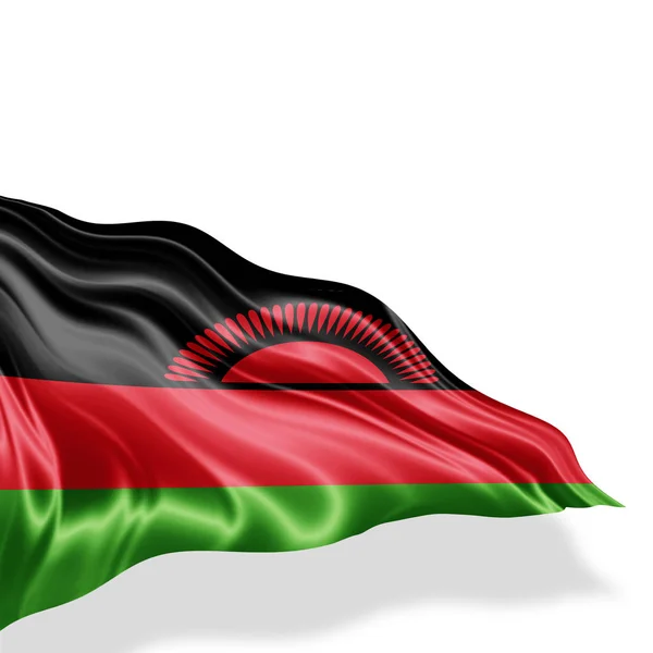 Bandeira Malawi Com Espaço Cópia Para Seu Texto Sobre Fundo — Fotografia de Stock