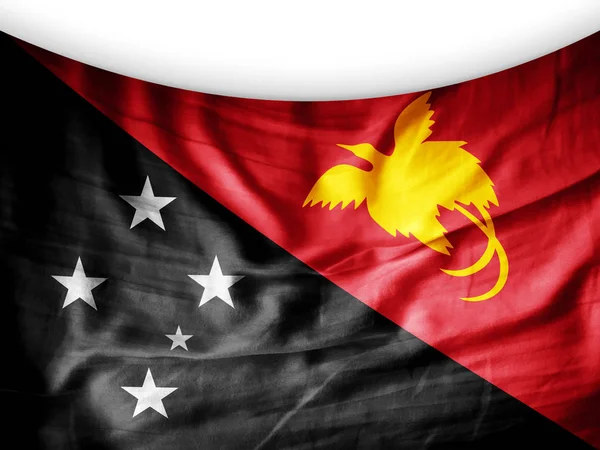 Flag New Guinea Copy Space Your Text Illustration — Stock Photo, Image