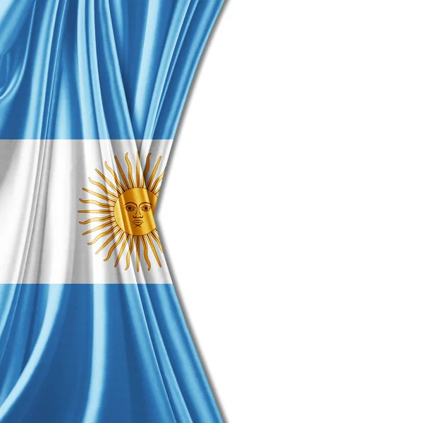 テキスト イラストのコピー スペースを持つアルゼンチンの旗 — ストック写真