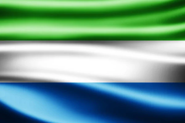 Σημαία Της Σιέρα Λεόνε Αντίγραφο Χώρο Για Κείμενο Απεικόνιση — Φωτογραφία Αρχείου