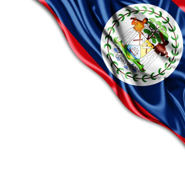 Bandera Belice Con Espacio Copia Para Texto Ilustración — Foto de Stock