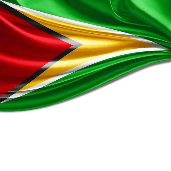 Vlag Van Guyana Met Kopie Ruimte Voor Tekst Illustratie — Stockfoto