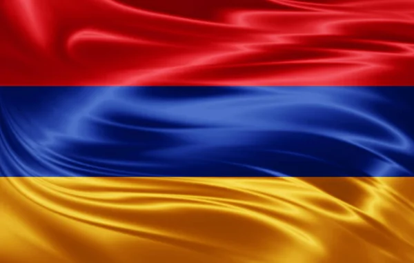 Flaga Armenii Kopia Miejsce Twój Tekst Ilustracje — Zdjęcie stockowe