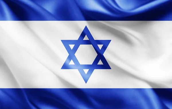 Israel Flagge Mit Kopierplatz Für Ihren Text Illustration — Stockfoto