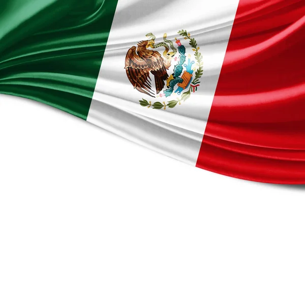 テキスト イラストのコピー スペースを持つメキシコの旗 — ストック写真