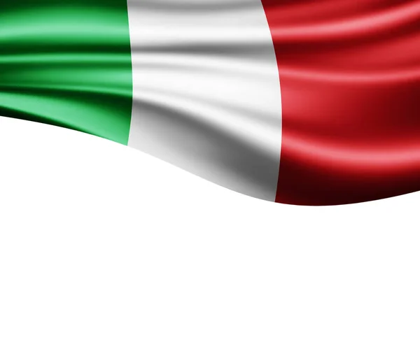 Bandeira Itália Com Espaço Cópia Para Seu Texto Ilustração — Fotografia de Stock