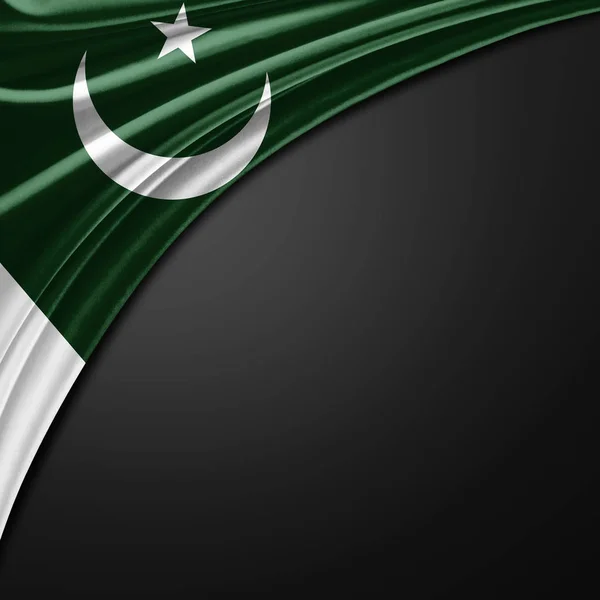 Bandera Pakistán Con Espacio Copia Para Texto Ilustración —  Fotos de Stock