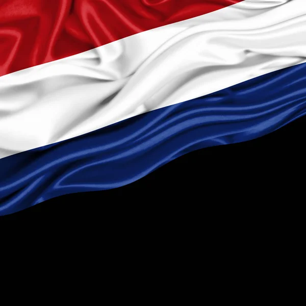 Vlajka Nizozemska Kopií Prostor Pro Ilustraci Textu — Stock fotografie