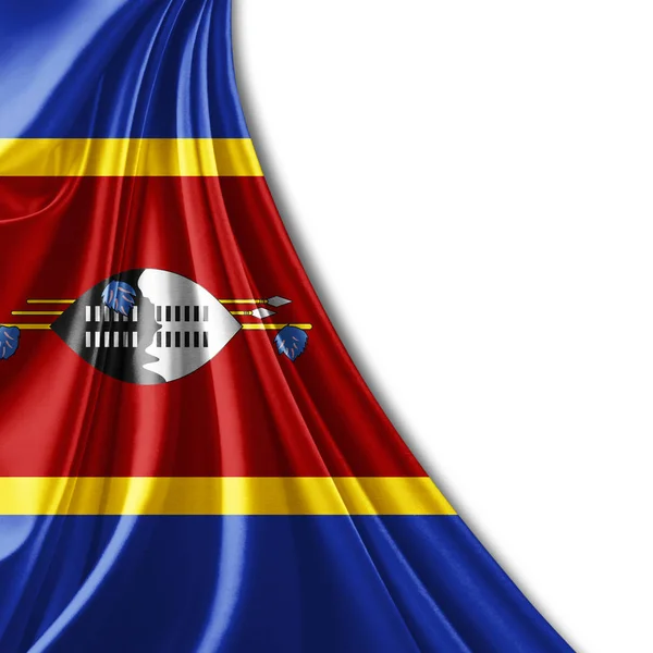 Bandera Suazilandia Con Espacio Copia Para Texto Ilustración —  Fotos de Stock