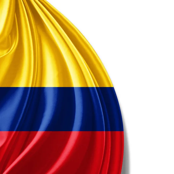 Flaggan Colombia Med Kopia Utrymme För Din Text Illustration — Stockfoto