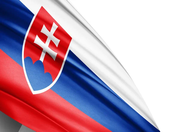 Vlag Van Slowakije Met Kopie Ruimte Voor Tekst Illustratie — Stockfoto