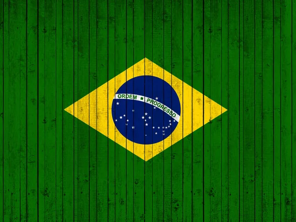 Brazília Zászlót Másol Hely Szöveg Vagy Képek — Stock Fotó