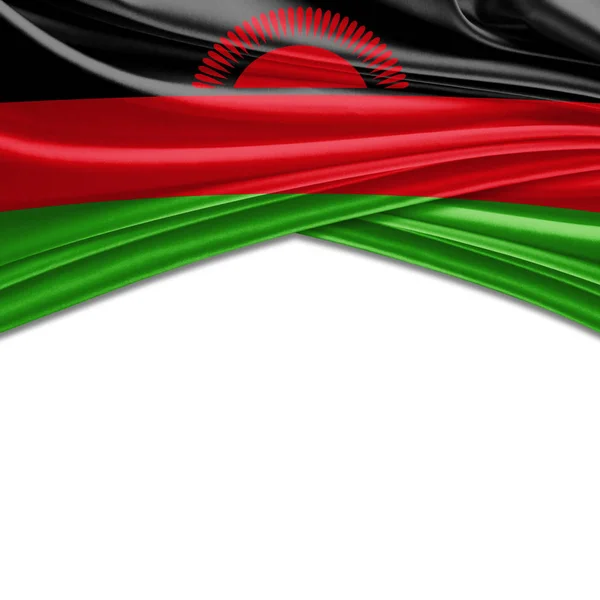 Vlag Van Malawi Met Kopie Ruimte Voor Tekst Illustratie — Stockfoto