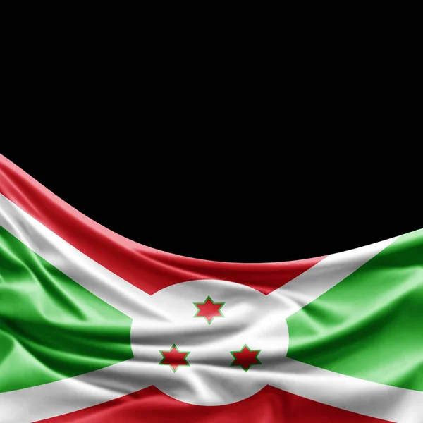 Bandera Burundi Con Espacio Copia Para Texto Ilustración — Foto de Stock