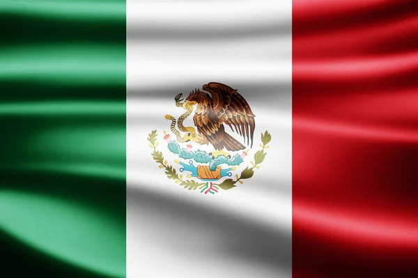 Másol Szöveg Illusztráció Hely Mexikó Zászlaja — Stock Fotó