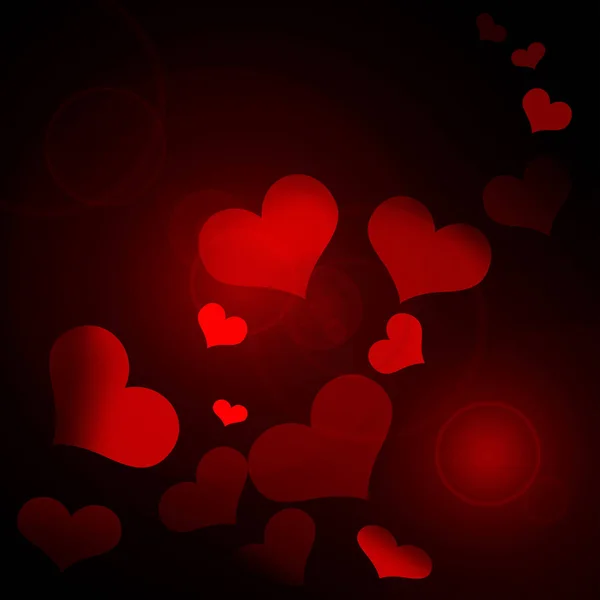 Red Hearts Valentine Day Background Texture — Stock Photo, Image