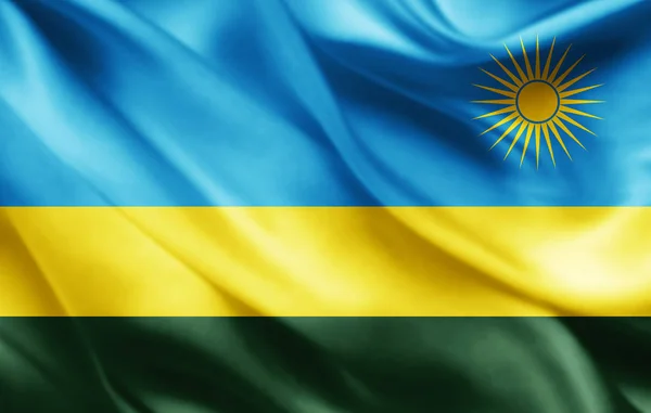 Másol Szöveg Illusztráció Helyet Ruanda Zászlaja — Stock Fotó